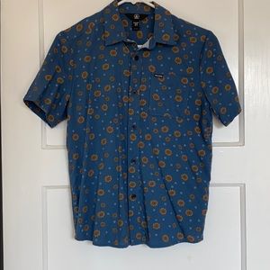 Volcom boys button up shirt